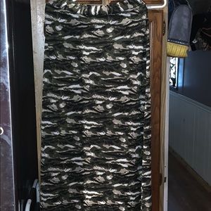 Camo print skirt